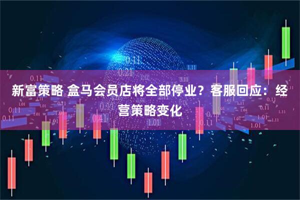 新富策略 盒马会员店将全部停业？客服回应：经营策略变化