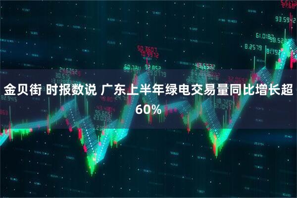 金贝街 时报数说 广东上半年绿电交易量同比增长超60%